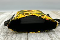 Sunflower Tarot Bag/ Custom Tarot Bag/ Keepsake Bag / Drawstring Bag / Oracle Bag / Jewelry Bag / Crystal Bag / Gift Bag / Tarot Pouch