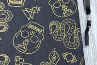 Skull Snake Tarot Bag/ Custom Tarot Pouch/ Keepsake Bag / Drawstring Bag / Oracle Bag / Crystal Bag / Tarot Pouch / Cosmetic Bag