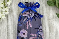Floral Tarot Bag/ Custom Tarot Bag/ Keepsake Bag / Drawstring Bag / Oracle Bag / Jewelry Bag / Crystal Bag / Gift Bag / Tarot Pouch