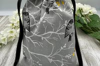 Birds Tarot Bag/ Custom Tarot Bag/ Keepsake Bag / Drawstring Bag / Oracle Bag / Jewelry Bag / Crystal Bag / Gift Bag / Tarot Pouch