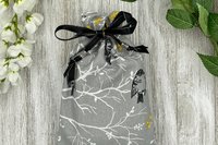 Birds Tarot Bag/ Custom Tarot Bag/ Keepsake Bag / Drawstring Bag / Oracle Bag / Jewelry Bag / Crystal Bag / Gift Bag / Tarot Pouch