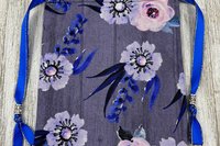 Floral Tarot Bag/ Custom Tarot Bag/ Keepsake Bag / Drawstring Bag / Oracle Bag / Jewelry Bag / Crystal Bag / Gift Bag / Tarot Pouch