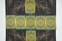 Moon Phase Altar Cloth, Tarot Cloth, Altar Decor, Double Sided Altar Cloth, Wall Hanging, Dice Mat, Centerpiece