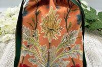 William Morris Tarot Bag/ Custom Tarot Bag/ Keepsake Bag / Drawstring Bag / Oracle Bag / Jewelry Bag / Crystal Bag / Gift Bag / Tarot Pouch