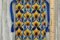 Floral Tarot Bag/ Custom Tarot Pouch/ Keepsake Bag / Drawstring Bag / Oracle Bag / Crystal Bag / Tarot Pouch / Cosmetic Bag