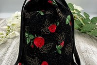 Rose Tarot Bag/ Custom Tarot Pouch/ Keepsake Bag / Drawstring Bag / Oracle Bag / Crystal Bag / Tarot Pouch / Cosmetic Bag