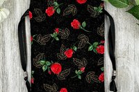 Rose Tarot Bag/ Custom Tarot Pouch/ Keepsake Bag / Drawstring Bag / Oracle Bag / Crystal Bag / Tarot Pouch / Cosmetic Bag