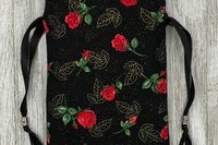Rose Tarot Bag/ Custom Tarot Pouch/ Keepsake Bag / Drawstring Bag / Oracle Bag / Crystal Bag / Tarot Pouch / Cosmetic Bag
