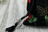 Rose Tarot Bag/ Custom Tarot Pouch/ Keepsake Bag / Drawstring Bag / Oracle Bag / Crystal Bag / Tarot Pouch / Cosmetic Bag