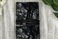 Reversible Satin Lined Tarot Wrap/ Moonlight Forest Tarot Wrap / Tarot Supplies / Tarot Deck Storage / Tarot Cloth / Tarot Supplies / Altar