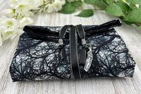 Reversible Satin Lined Tarot Wrap/ Moonlight Forest Tarot Wrap / Tarot Supplies / Tarot Deck Storage / Tarot Cloth / Tarot Supplies / Altar