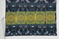 Reversible Silk Lined Tarot Wrap/ William Morris Tarot Wrap / Tarot Supplies / Tarot Deck Storage / Tarot Cloth / Tarot Supplies / Altar