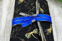 Reversible Silk Lined Tarot Wrap/ Dragonfly Tarot Wrap / Tarot Supplies / Tarot Deck Storage / Tarot Cloth / Tarot Supplies / Altar