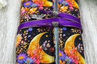 Reversible Silk Lined Tarot Wrap/ Moon Tarot Wrap / Tarot Supplies / Tarot Deck Storage / Tarot Cloth / Tarot Supplies / Altar