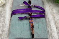 Reversible Silk Lined Tarot Wrap/ Moon Tarot Wrap / Tarot Supplies / Tarot Deck Storage / Tarot Cloth / Tarot Supplies / Altar