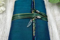 Reversible Silk Lined Tarot Wrap/ Celestial Tarot Wrap / Tarot Supplies / Tarot Deck Storage / Tarot Cloth / Tarot Supplies / Altar