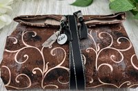 Reversible Silk Lined Tarot Wrap/ Swirls Tarot Wrap / Tarot Supplies / Tarot Deck Storage / Tarot Cloth / Tarot Supplies / Altar