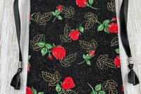 Rose Tarot Bag/ Custom Tarot Pouch/ Keepsake Bag / Drawstring Bag / Oracle Bag / Crystal Bag / Tarot Pouch / Cosmetic Bag