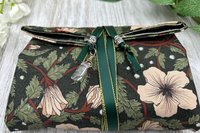 Reversible Silk Lined Tarot Wrap/ William Morris Tarot Wrap / Tarot Supplies / Tarot Deck Storage / Tarot Cloth / Tarot Supplies / Altar