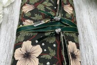 Reversible Silk Lined Tarot Wrap/ William Morris Tarot Wrap / Tarot Supplies / Tarot Deck Storage / Tarot Cloth / Tarot Supplies / Altar