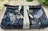 Reversible Silk Lined Tarot Wrap/ William Morris Tarot Wrap / Tarot Supplies / Tarot Deck Storage / Tarot Cloth / Tarot Supplies / Altar