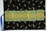 Reversible Silk Lined Tarot Wrap/ Dragonfly Tarot Wrap / Tarot Supplies / Tarot Deck Storage / Tarot Cloth / Tarot Supplies / Altar
