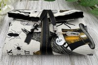 Reversible Cotton Lined Tarot Wrap/ HalloweenTarot Wrap / Tarot Supplies / Tarot Deck Storage / Tarot Cloth / Tarot Supplies / Altar