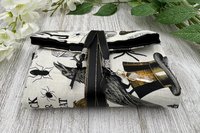 Reversible Cotton Lined Tarot Wrap/ HalloweenTarot Wrap / Tarot Supplies / Tarot Deck Storage / Tarot Cloth / Tarot Supplies / Altar