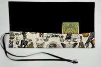 Reversible Cotton Lined Tarot Wrap/ HalloweenTarot Wrap / Tarot Supplies / Tarot Deck Storage / Tarot Cloth / Tarot Supplies / Altar