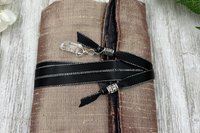 Reversible Silk Lined Tarot Wrap/ Moth Tarot Wrap / Tarot Supplies / Tarot Deck Storage / Tarot Cloth / Tarot Supplies / Altar