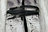 Reversible Cotton Lined Tarot Wrap/ Moons Tarot Wrap / Tarot Supplies / Tarot Deck Storage / Tarot Cloth / Tarot Supplies / Altar