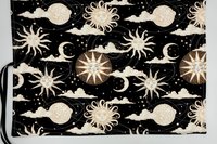 Reversible Silk Lined Tarot Wrap/ Sun Tarot Wrap / Tarot Supplies / Tarot Deck Storage / Tarot Cloth / Tarot Supplies / Altar