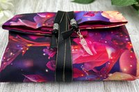 Reversible Silk Lined Tarot Wrap/ Rose Tarot Wrap / Tarot Supplies / Tarot Deck Storage / Tarot Cloth / Tarot Supplies / Altar
