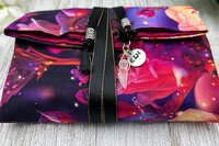 Reversible Silk Lined Tarot Wrap/ Rose Tarot Wrap / Tarot Supplies / Tarot Deck Storage / Tarot Cloth / Tarot Supplies / Altar