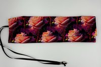Reversible Silk Lined Tarot Wrap/ Rose Tarot Wrap / Tarot Supplies / Tarot Deck Storage / Tarot Cloth / Tarot Supplies / Altar