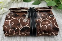 Reversible Silk Lined Tarot Wrap/ Swirls Tarot Wrap / Tarot Supplies / Tarot Deck Storage / Tarot Cloth / Tarot Supplies / Altar