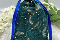 Firefly Tarot Bag/ Custom Tarot Pouch/ Keepsake Bag / Drawstring Bag / Oracle Bag / Crystal Bag / Tarot Pouch / Cosmetic Bag