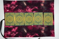 Reversible Cotton Lined Tarot Wrap/ Galaxy Tarot Wrap / Tarot Supplies / Tarot Deck Storage / Tarot Cloth / Tarot Supplies / Altar