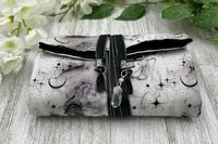 Reversible Cotton Lined Tarot Wrap/ Moons Tarot Wrap / Tarot Supplies / Tarot Deck Storage / Tarot Cloth / Tarot Supplies / Altar