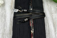 Reversible Silk Lined Tarot Wrap/ Floral SiderWeb Tarot Wrap / Tarot Supplies / Tarot Deck Storage / Tarot Cloth / Tarot Supplies / Altar