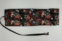 Reversible Silk Lined Tarot Wrap/ Floral SiderWeb Tarot Wrap / Tarot Supplies / Tarot Deck Storage / Tarot Cloth / Tarot Supplies / Altar