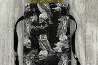 Skull Owl Tarot Bag/ Custom Tarot Pouch/ Keepsake Bag / Drawstring Bag / Oracle Bag / Crystal Bag / Tarot Pouch / Cosmetic Bag