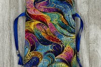 Colorful Tarot Bag/ Custom Tarot Pouch/ Keepsake Bag / Drawstring Bag / Oracle Bag / Crystal Bag / Tarot Pouch / Cosmetic Bag