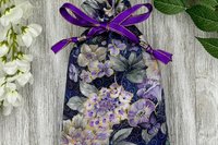 Floral Butterfly Tarot Bag/ Custom Tarot Pouch/ Keepsake Bag / Drawstring Bag / Oracle Bag / Crystal Bag / Tarot Pouch / Cosmetic Bag