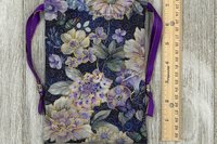Floral Butterfly Tarot Bag/ Custom Tarot Pouch/ Keepsake Bag / Drawstring Bag / Oracle Bag / Crystal Bag / Tarot Pouch / Cosmetic Bag