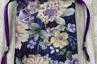 Floral Butterfly Tarot Bag/ Custom Tarot Pouch/ Keepsake Bag / Drawstring Bag / Oracle Bag / Crystal Bag / Tarot Pouch / Cosmetic Bag