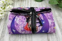 Reversible Cotton Lined Tarot Wrap/ Cat Tarot Wrap / Tarot Supplies / Tarot Deck Storage / Tarot Cloth / Tarot Supplies / Altar
