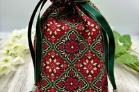 Mandala Tarot Bag/ Custom Tarot Pouch/ Keepsake Bag / Drawstring Bag / Oracle Bag / Crystal Bag / Tarot Pouch / Cosmetic Bag