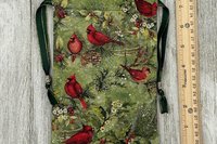 Cardinal Tarot Bag/ Custom Tarot Pouch/ Keepsake Bag / Drawstring Bag / Oracle Bag / Crystal Bag / Tarot Pouch / Cosmetic Bag