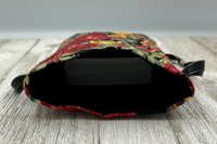Poinsettia Tarot Bag/ Custom Tarot Pouch/ Keepsake Bag / Drawstring Bag / Oracle Bag / Crystal Bag / Tarot Pouch / Cosmetic Bag